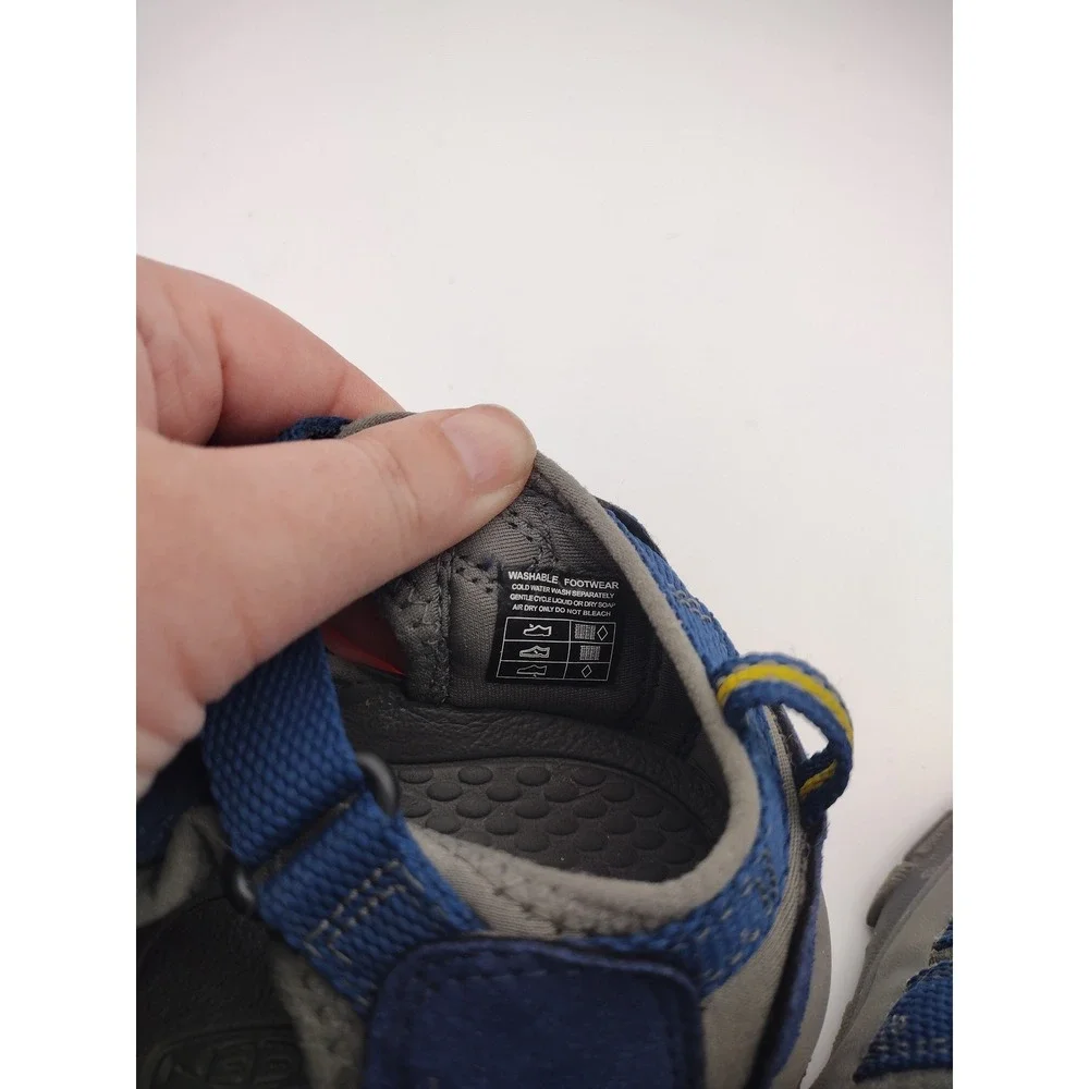 Keen Newport H2 Kids Sport Sandals Blue Yellow Waterproof Hiking Shoes Size 11